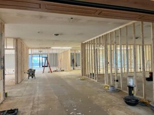Construction inside Zollikon's new facility